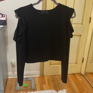 Open shoulder sweater